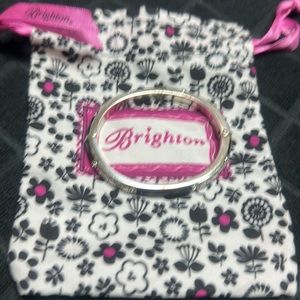 Brighton Black & Silver hinged bracelet